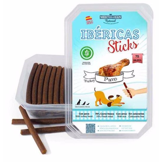 Ibéricas Sticks Dog Snack Turkey (75 vnt)
