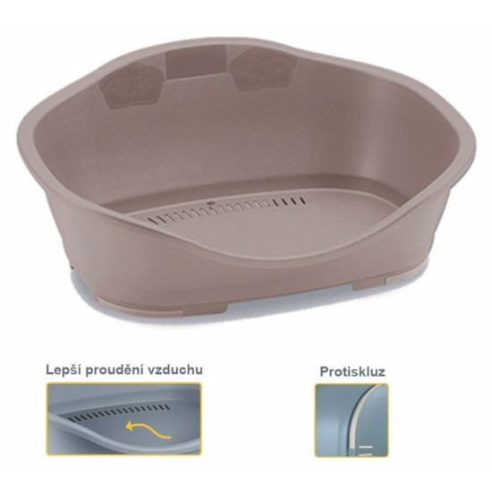 Guolis plastikinė 2 šviesi ruda 68,5x49x27,5