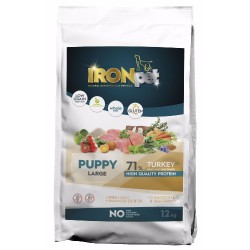 Sausas šunų maistas IRONpet Dog Puppy Large Turkey su kalakutiena, 12 kg Sausas šunų maistas IRONpet Dog Puppy Large Turkey su kalakutiena, 12 kg