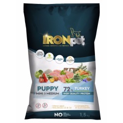 Sausas šunų maistas IRONpet Dog Puppy Mini & Medium Turkey, 1,5 kg Sausas šunų maistas IRONpet Dog Puppy Mini & Medium Turkey, 1,5 kg