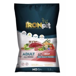 Sausas šunų maistas IRONpet Dog Adult All Breed Beef su jautiena, 1,5 kg Sausas šunų maistas IRONpet Dog Adult All Breed Beef su jautiena, 1,5 kg