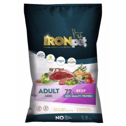 Sausas šunų maistas IRONpet Dog Mini Adult Beef su jautiena, 1,5 kg Sausas šunų maistas IRONpet Dog Mini Adult Beef su jautiena, 1,5 kg