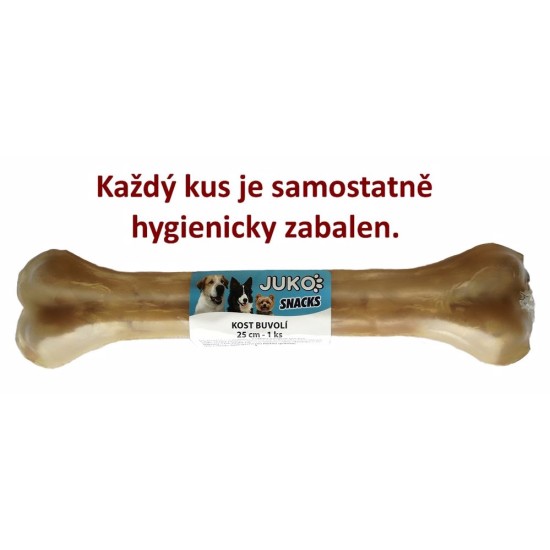 Skanėstas šunims JUKO Snacks kaulas iš buivolo odos, 25 cm