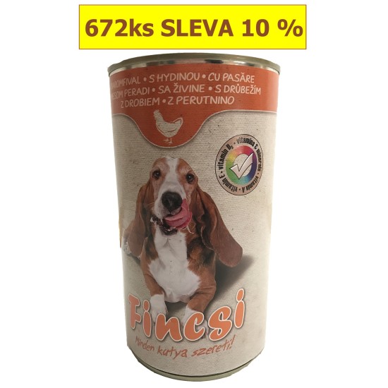 Fincsi šuo paukštiena konservas 1240 g Fincsi šuo paukštiena konservas 1240 g