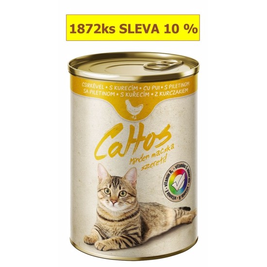 Cattos cat vištiena konservas 415 g