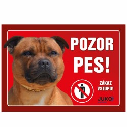 Ženklas plastikas STAFORDŠYRO BULTERJERAS