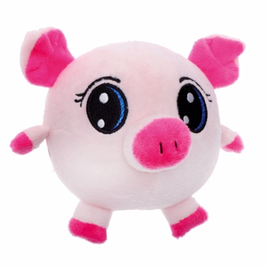 Žaislas šunims pliušas kiaulė švilpimas Ø 10 cm