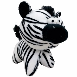 Žaislas šunims pliušas zebras švilpimas 12 cm