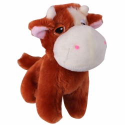 Žaislas šunims pliušas karvė švilpimas 14 cm