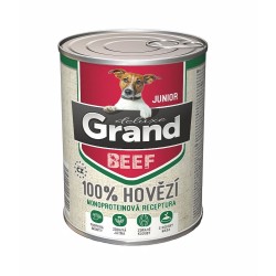 Grand deluxe šuo jaunesnysis 100 % jautienos konservas 400 g Grand deluxe šuo jaunesnysis 100 % jautienos konservas 400 g
