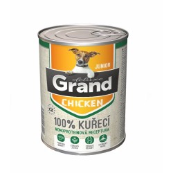 Grand deluxe šuo jaunesnysis 100 % vištiena konservas 400 g Grand deluxe šuo jaunesnysis 100 % vištiena konservas 400 g