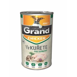 Grand deluxe šuo suaugusysis su 1/2 vištiena skardine 1300 g Grand deluxe šuo suaugusysis su 1/2 vištiena skardine 1300 g