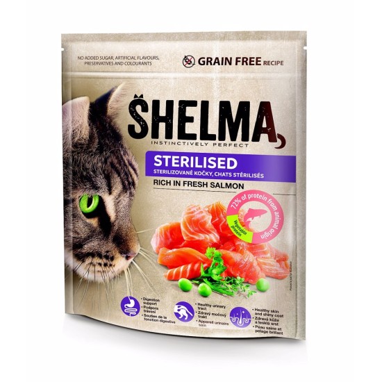 SHELMA cat Sterilizuota Lašiša GF 750 g SHELMA cat Sterilizuota Lašiša GF 750 g