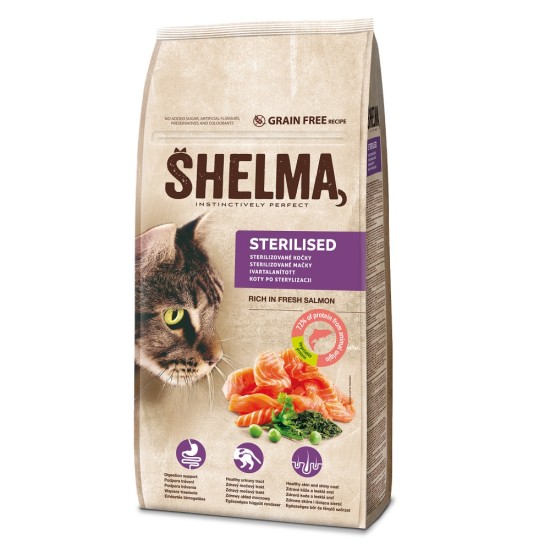 SHELMA cat Sterilizuota Lašiša GF 8 kg SHELMA cat Sterilizuota Lašiša GF 8 kg