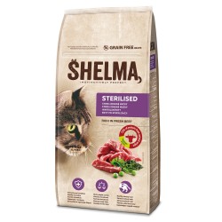 SHELMA cat Sterilizuota Jautiena GF 8 kg