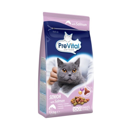 PreVital Cat vyresnė lašiša 1,4 kg