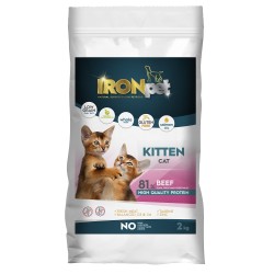 Sausas kačių maistas IRONpet Cat Kitten Beef su jautiena, 2 kg Sausas kačių maistas IRONpet Cat Kitten Beef su jautiena, 2 kg