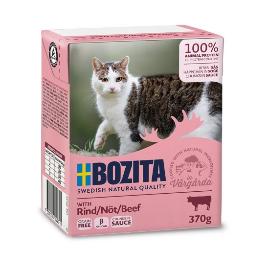 Konservai katėms Bozita Cat su jautiena, 370 g