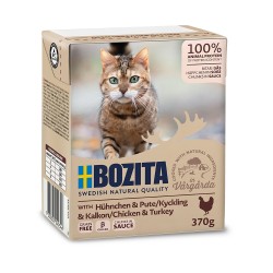 Konservai katėms Bozita Cat su vištiena ir kalakutiena, 370 g Konservai katėms Bozita Cat su vištiena ir kalakutiena, 370 g