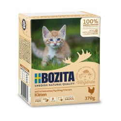 Bozita cat jauniems kačiukams gabalėliai padaže su vištiena tetrapak 370 g Bozita cat jauniems kačiukams gabalėliai padaže su vištiena tetrapak 370 g