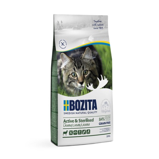 Bozita Cat Active & Steriliza Lamb GF 10 kg Bozita Cat Active & Steriliza Lamb GF 10 kg
