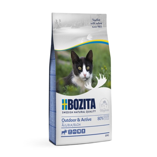 Sausas maistas katėms Bozita Cat Outdoor & Active Elk, 10 kg Sausas maistas katėms Bozita Cat Outdoor & Active Elk, 10 kg