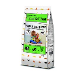 Chat & Chat Expert Suaugusiųjų Sterilizuota su paukštiena mėsa 2 kg