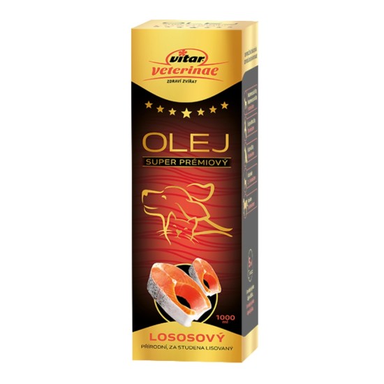 Vitar Veterinae Lašišų aliejus 1000 ml Vitar Veterinae Lašišų aliejus 1000 ml
