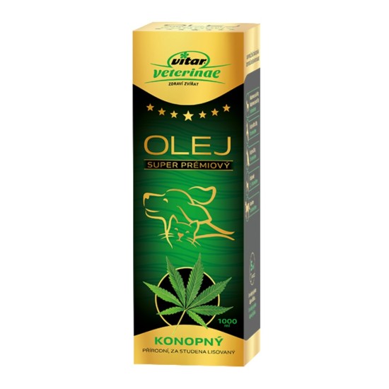 Vitar Veterinae Kanapių aliejus 1000 ml
