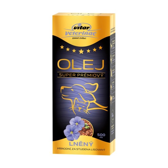 Vitar Veterinae Sėmenų aliejus 500 ml