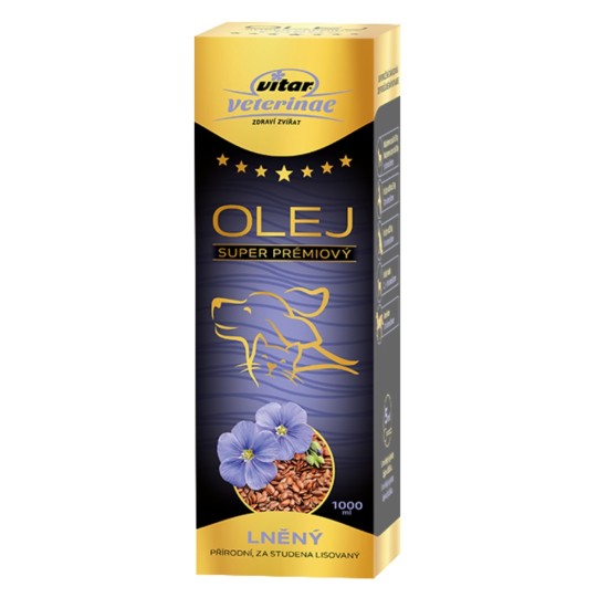 Vitar Veterinae Sėmenų aliejus 1000 ml