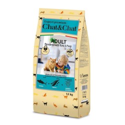 Chat & Chat Expert Adult Tuna & Žirniai 14 kg