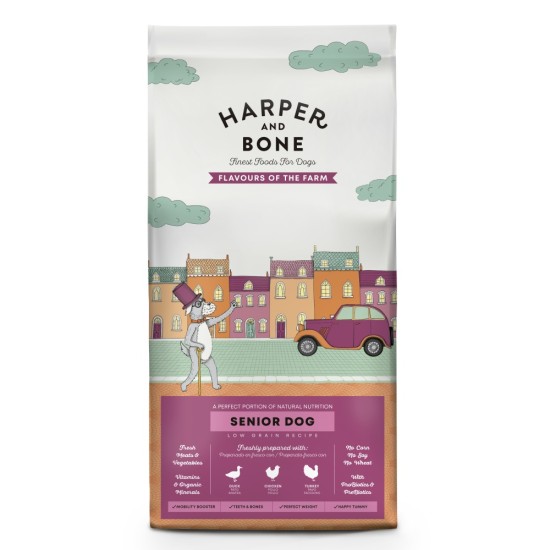 Harper and Bone Dog Senior Light farm skoniai 2 kg Harper and Bone Dog Senior Light farm skoniai 2 kg