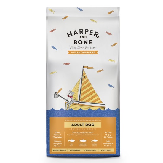 Harper and Bone Dog Suaugęs Didelis & Vidutinis vandenyno stebuklai 2 kg Harper and Bone Dog Suaugęs Didelis & Vidutinis vandenyno stebuklai 2 kg