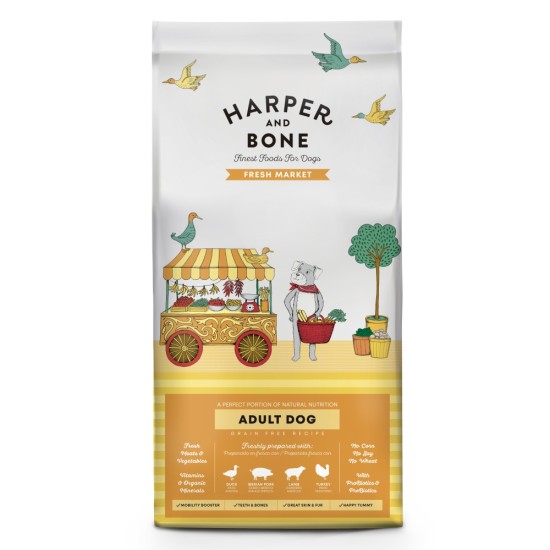 Harper and Bone Dog Suaugusiųjų Didelis & Vidutinis šviežias iš rinkos 2 kg Harper and Bone Dog Suaugusiųjų Didelis & Vidutinis šviežias iš rinkos 2 kg