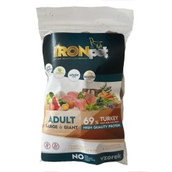 Mėginukas IRONpet Dog Adult Large & Giant Turkey didelių veislių šunims su kalakutiena, 70 g Mėginukas IRONpet Dog Adult Large & Giant Turkey didelių veislių šunims su kalakutiena, 70 g