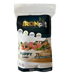 Mėginukas IRONpet Dog Puppy Large Turkey su kalakutiena, 70 g Mėginukas IRONpet Dog Puppy Large Turkey su kalakutiena, 70 g