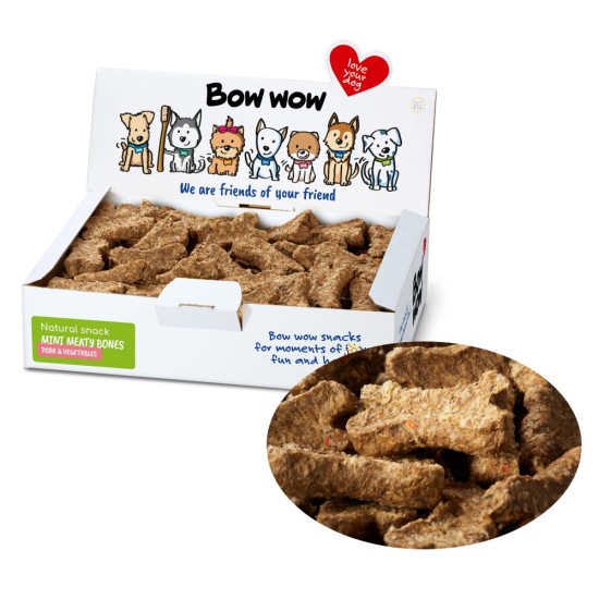 Skanėstai šunims BOW WOW Jerky snack su kiauliena ir daržovėmis, 1 kg