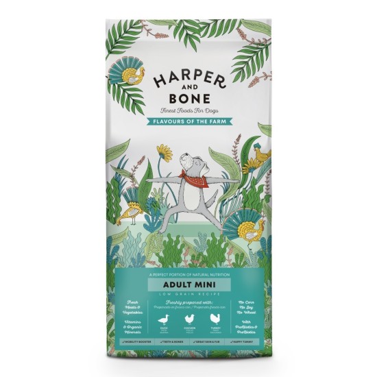 Mėginys HARPER AND BONE Dog Suaugusiųjų Mini fermos skoniai 100 g Mėginys HARPER AND BONE Dog Suaugusiųjų Mini fermos skoniai 100 g