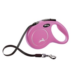 Flexi New Classic Tape M 5 m (25 kg) rožinė