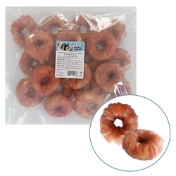 Spurga su vištienos mėsa minkšti JUKO užkandžiai 6 cm, 1 kg (20 vnt) Spurga su vištienos mėsa minkšti JUKO užkandžiai 6 cm, 1 kg (20 vnt)