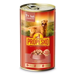 PROPESKO šuo vyresnysis paukštiena ir morkos padaže gabalėliai 1240 g PROPESKO šuo vyresnysis paukštiena ir morkos padaže gabalėliai 1240 g
