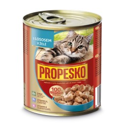 PROPESKO cat lašiša želė gabalėliai 830 g   Pakuotė (6 vnt) PROPESKO cat lašiša želė gabalėliai 830 g   Pakuotė (6 vnt)