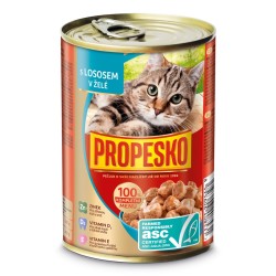 PROPESKO Cat ASC lašiša želė gabalėliai 415 g  AKCIJA PO PAKUOTĖS (12 vnt) PROPESKO Cat ASC lašiša želė gabalėliai 415 g  AKCIJA PO PAKUOTĖS (12 vnt)