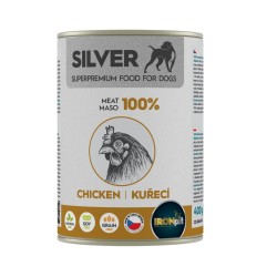 IRONpet Silver Dog vištiena 100% mėsa konservas 400 g IRONpet Silver Dog vištiena 100% mėsa konservas 400 g
