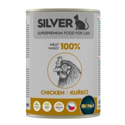 Konservai katėms IRONpet Silver Cat Chicken 100% meat, su vištiena, 400 g Konservai katėms IRONpet Silver Cat Chicken 100% meat, su vištiena, 400 g