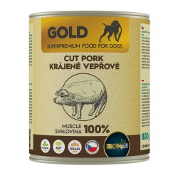 IRONpet Gold šuo kiauliena pjaustyta raumenys konservai 800 g IRONpet Gold šuo kiauliena pjaustyta raumenys konservai 800 g