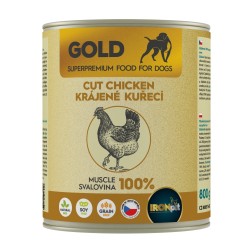 IRONpet Gold šuo vištiena supjaustyta raumenys konservas 800 g IRONpet Gold šuo vištiena supjaustyta raumenys konservas 800 g