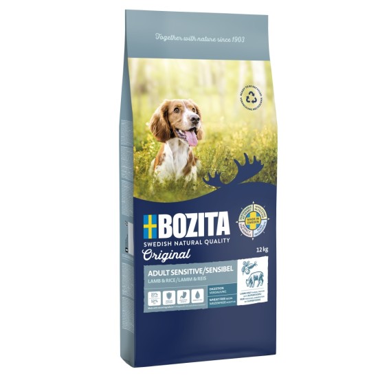Sausas šunų maistas Bozita Dog Adult Sensitive Lamb su ėriena, 12kg Sausas šunų maistas Bozita Dog Adult Sensitive Lamb su ėriena, 12kg