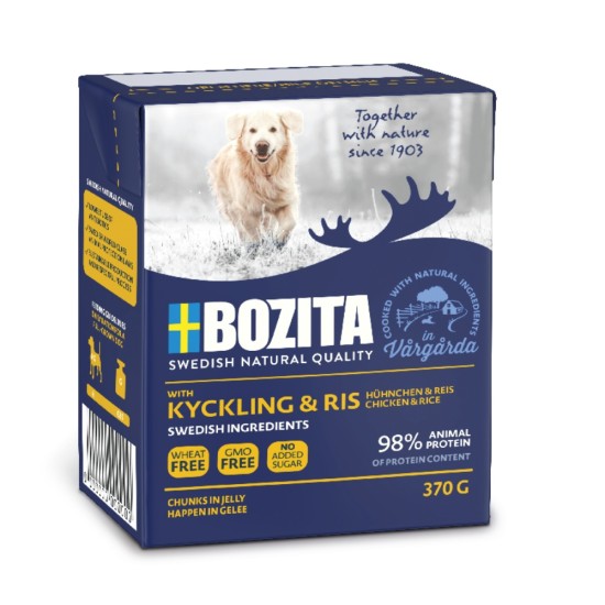 Konservai šunims Bozita Dog su vištiena ir ryžiais, 370 g Konservai šunims Bozita Dog su vištiena ir ryžiais, 370 g
